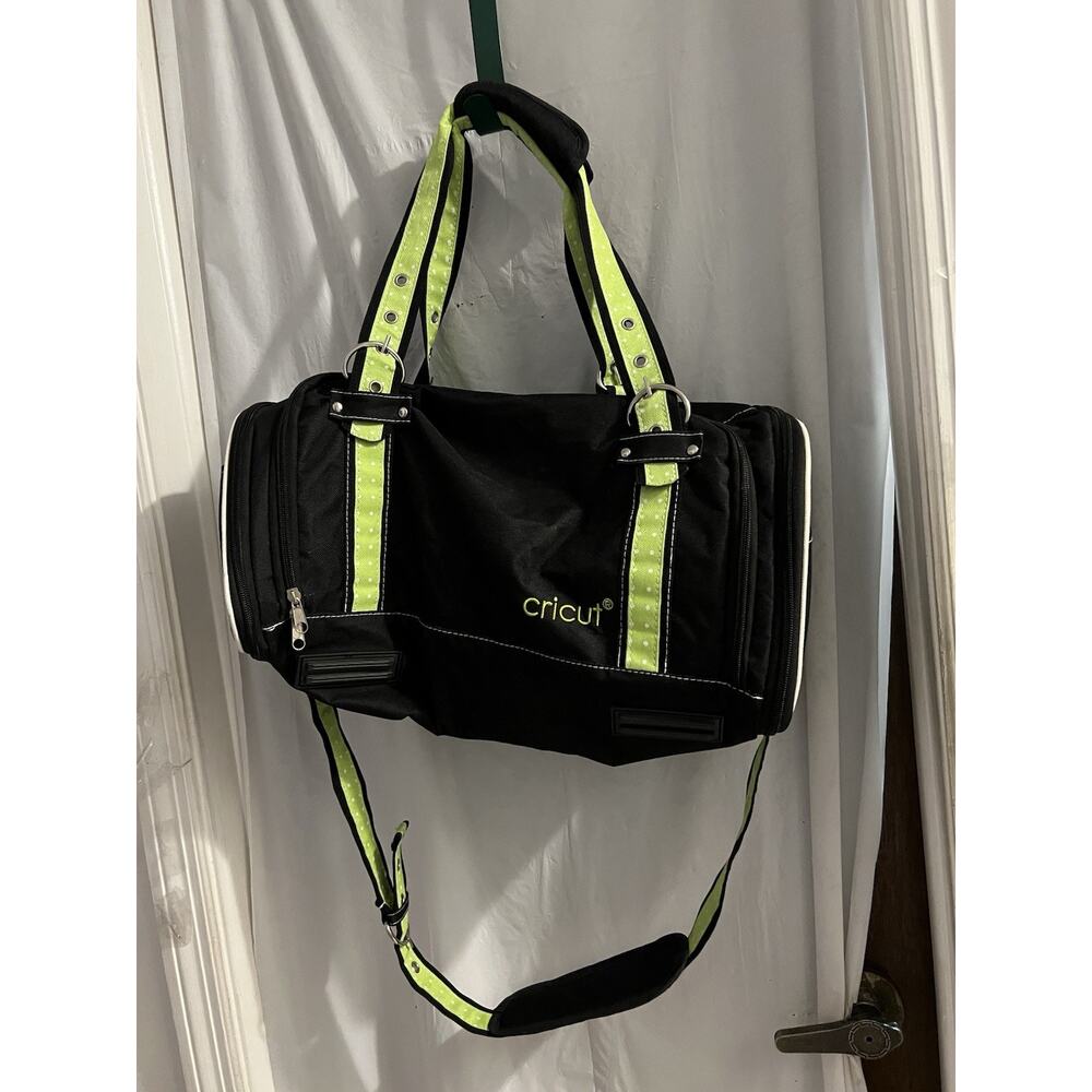 Cricket Black Green Expandable Carrying Case 17x8x8